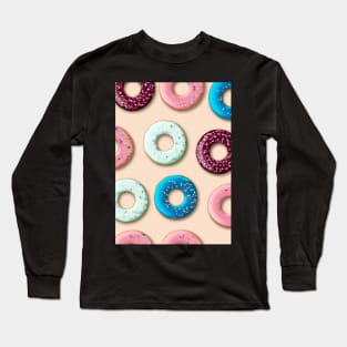 Donuts Pattern Long Sleeve T-Shirt